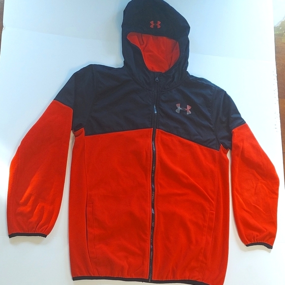 Boys Under Armour Zip Up Fleece Jacket - Picture 1 of 8